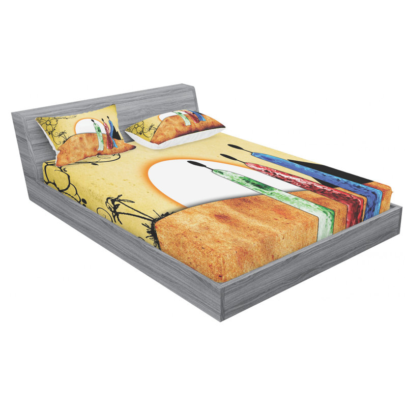 Microfiber Sheet Set, Full Sheet Set with Fitted Sheet
