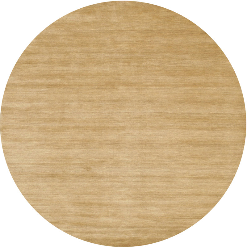 Tapis contemporain brun, Rond 8 pi