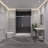 Rhodes 48" W x 76" H Single Sliding Frameless Shower Door-52233378