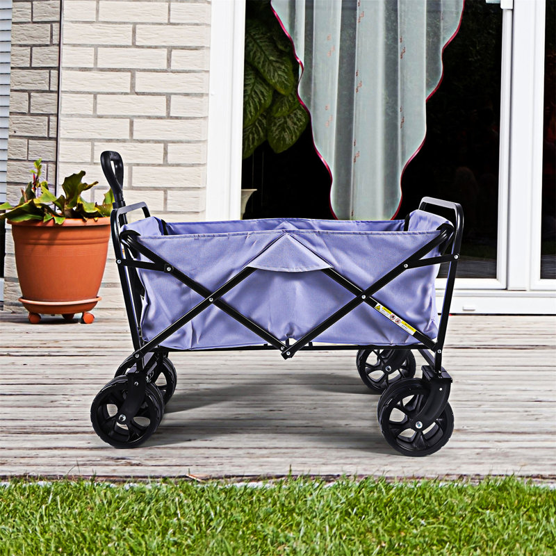 Collapsible Folding Beach Wagon Cart With Wheels