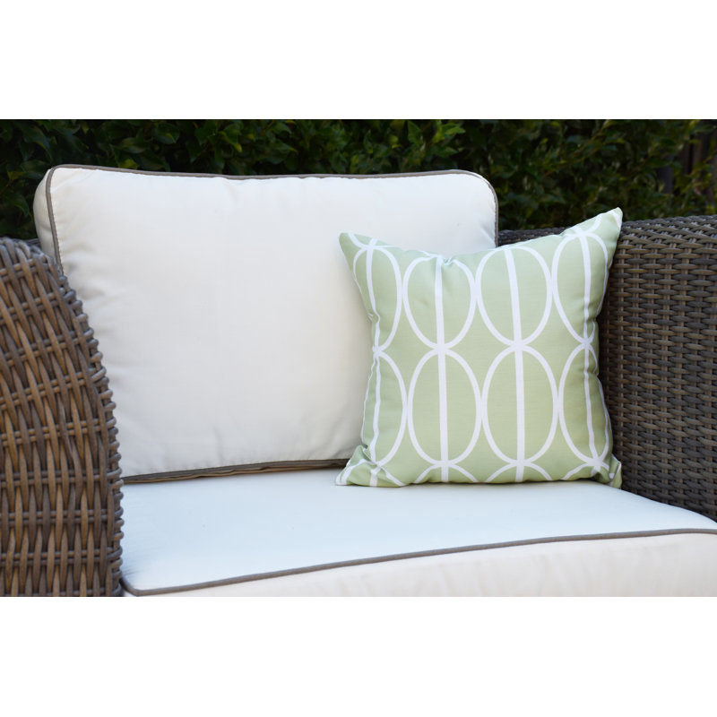 Housse et insert de coussin d'extérieur carré Palm Beach, Vert, 18 po x 18 po