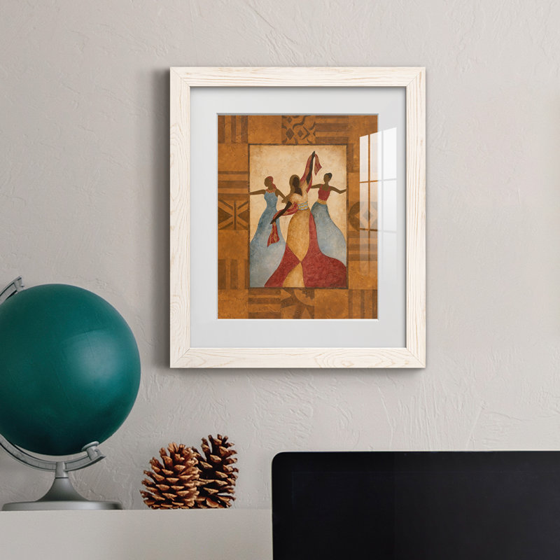 Célébration - peinture encadrée, Cadre blanc, H 20 po x l 17 po x P 1,5 po