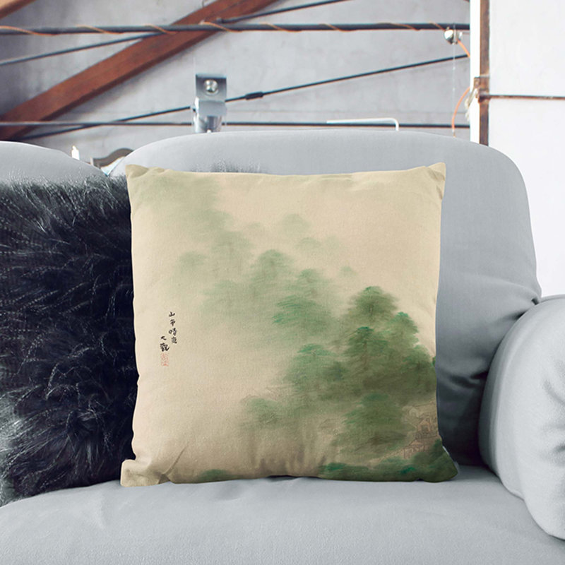 Square Throw Cushion, Black, 40cm H x 40cm W x 15cm D