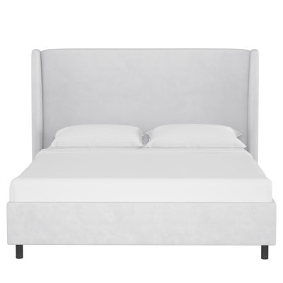 Tilly Linen Upholstered Wingback Bed