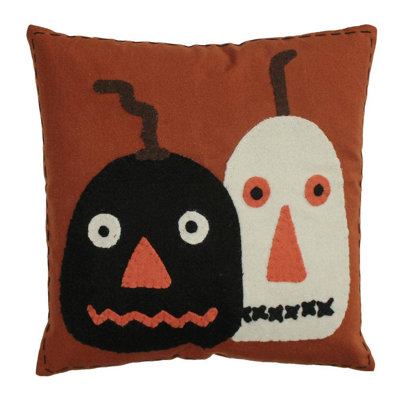 F Pumpkin Duo Pillow 14X14