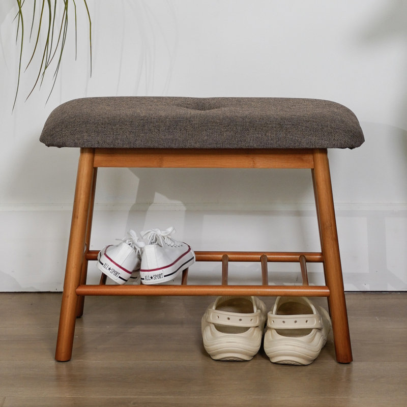 Banc de rangement pour chaussures en bois Oudia