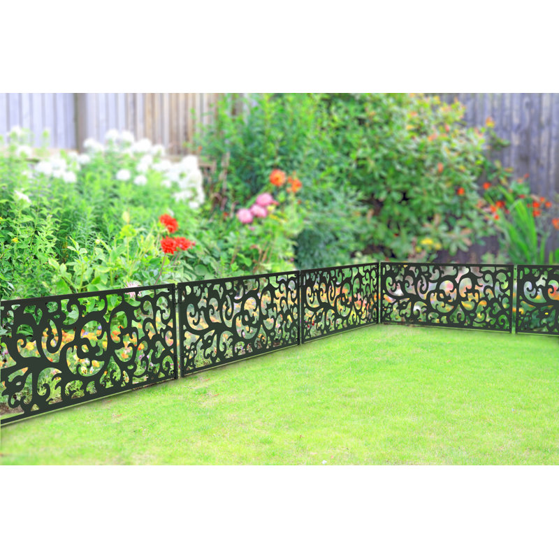 Natural Garden Screen  120x60cm, Black
