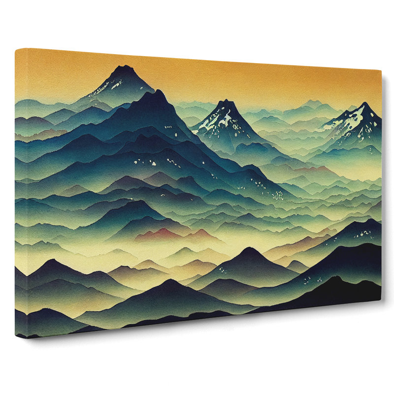 Japanese Mountains Vol.5 - Wrapped Canvas, 35cm H x 50cm W x 3cm D