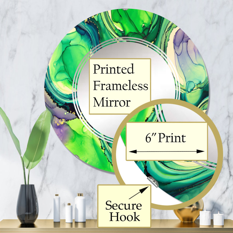 Miroir de salle de bain mural rond, 32 po x 32 po