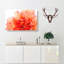 Orange Carnation Flower - Wrapped Canvas-56629028