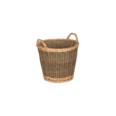 Schary Wicker Lined Log Basket