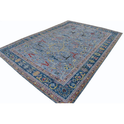 Tapis intérieur / extérieur rectangulaire en laine 10 pi x 14 pi