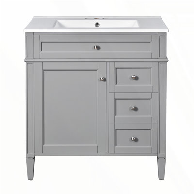 Meuble-lavabo de 30 po avec lavabo supérieur