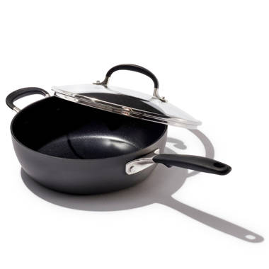 Cuisinart® GreenGourmet® 5.5 qt Saute Pan with Helper Handle & Cover, Black