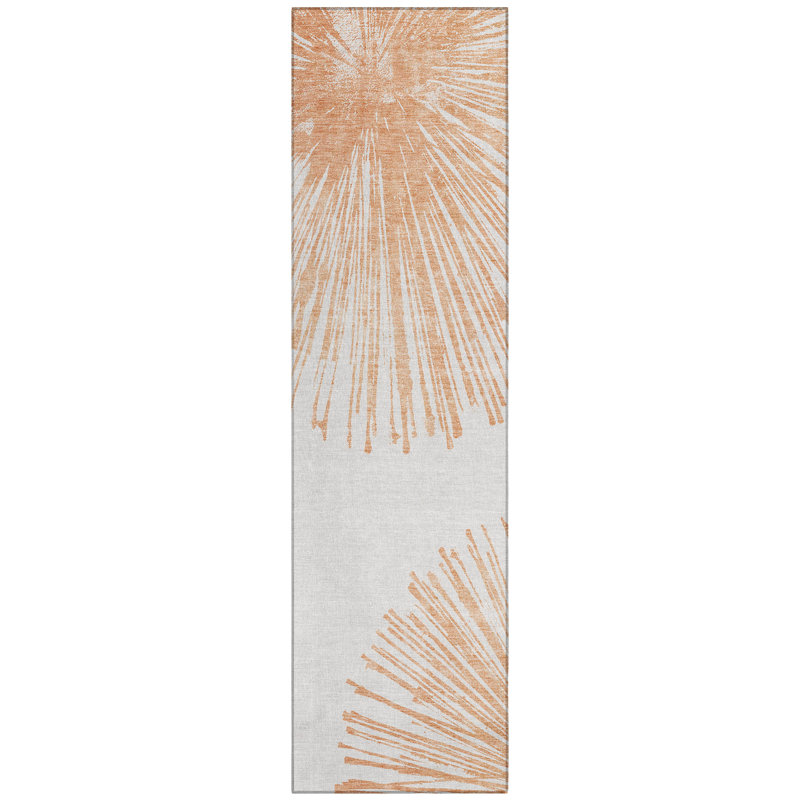 Abstract Indoor / Outdoor Rug, Runner 2'3" x 7'6"