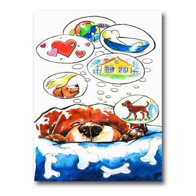 Dog Dreams - Peinture sur toile