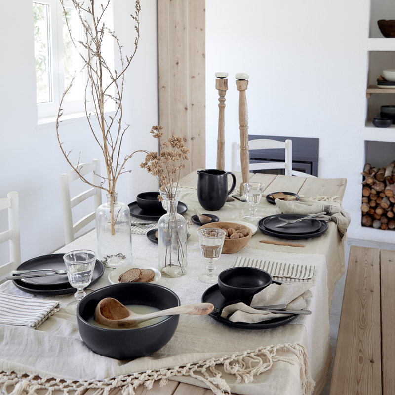 Casafina Pacifica Stoneware Pasta Dish, Seed Gray