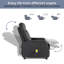 Upholstered Heated Massage Chair-1247823867