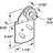 5/16 in. Offset Sliding Wardrobe Front Door Roller Assembly