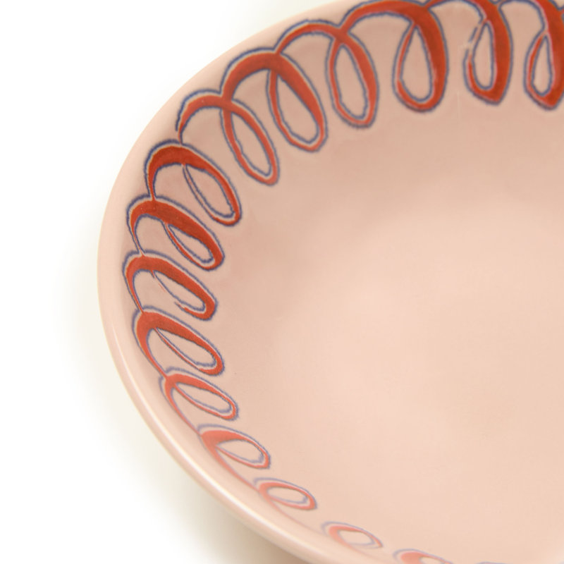 Amalfi Cereal Bowl - Lime - 7", Pink
