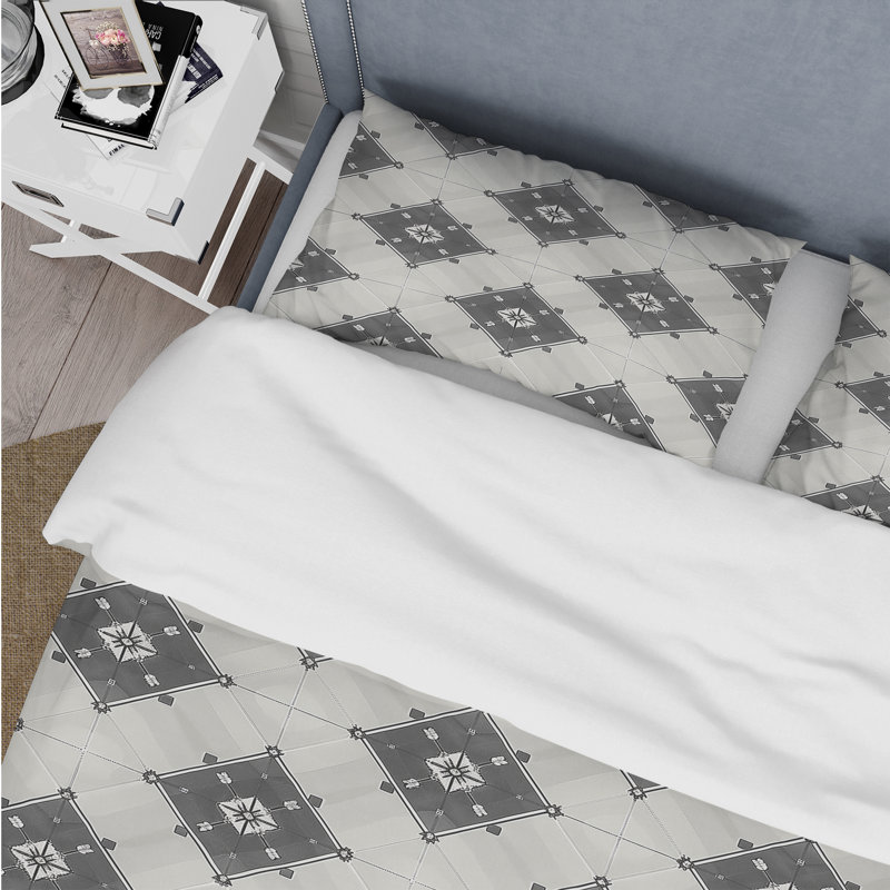 Ensemble de housse de couette Traditional, Housse de couette pour grand lit + 2 taies décora