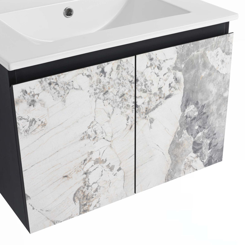 Meuble-lavabo flottant mural