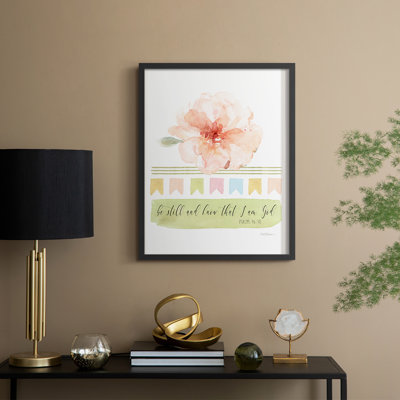 Be Still Framed Print - Solid Wood