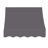 Awntech Nantucket Fixed Awning, 52.5"W x 31"H x 24"D, Black-28213166-28212935