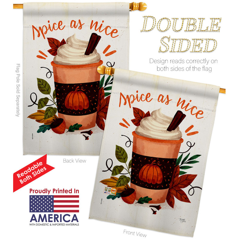 Double Sided 40 in. H x 28 in. W Polyester House Flag