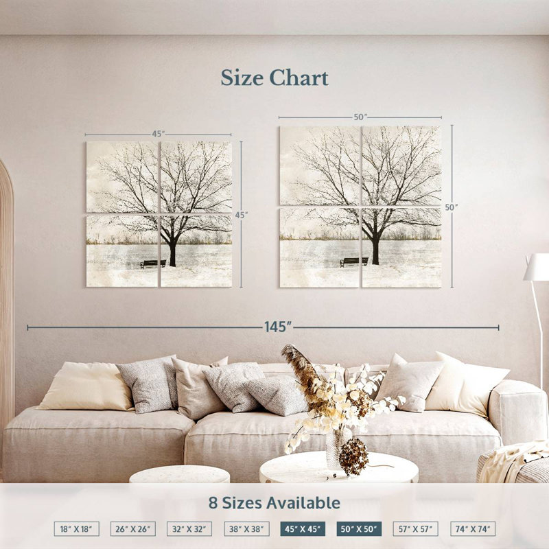 Arbre Harnek Bare Lonely, H 45 po x l 45 po