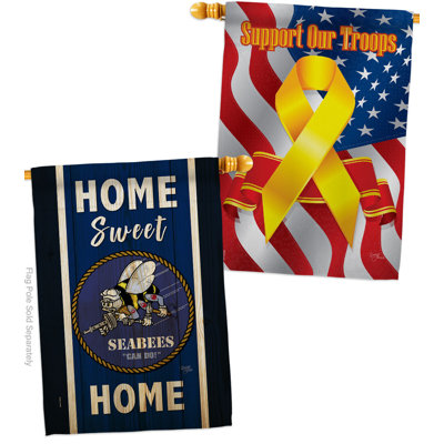 Decorative House Decoration Yard Banner 2-Sided Polyester/Polyester Blend 40 x 28 in. House Flag