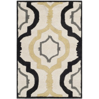 Carolene Hand Tufted Wool Geometric Rug