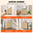 4 Drawer Rattan Dresser, Boho Dresser, Rattan Chest of Drawers with Spacious Storage, Natural Rattan Dresser