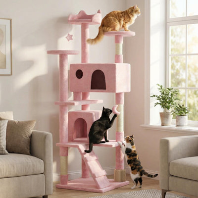 Arbre à chat avec poteaux à griffes en sisal