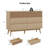 7-Drawer Wood Horizontal Double Dresser-1349360419
