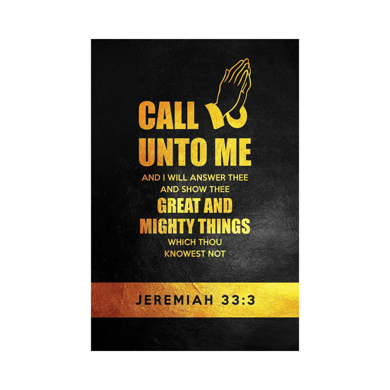 Jeremiah 33:3 Bible Verse by Adrian Baldovino - Wrapped Canvas Rectangle Print, 66.04 cm H x 45.72 cm W x 1.91 cm D