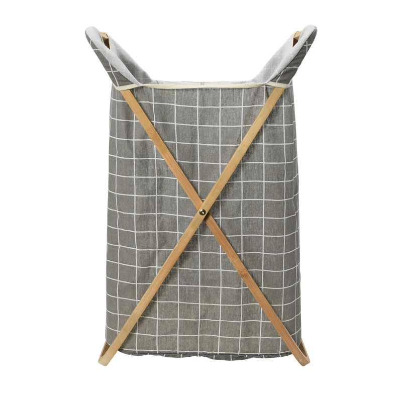 Windel Laundry Hamper with Handles, Gray
