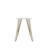 Owen Minimalist Writing Desk, 53.38 Inch Home Office Desk with Gold Metal Legs, White Wood Top Industrial Style Study Table for Small Spaces-844412458