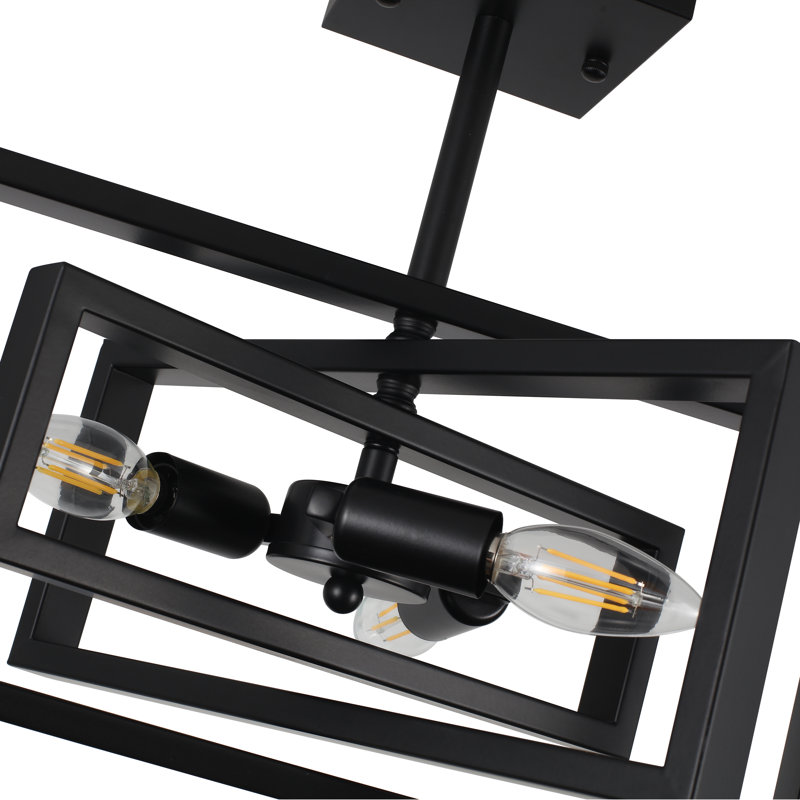 Plafonnier semi-encastré 3 lumières 15,8 po