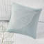 Courtepointe 6 pièces avec imprimé floral bleu blanc, double / grand, microfibre, taies décoratives brodées à la décoloration, accent élégant