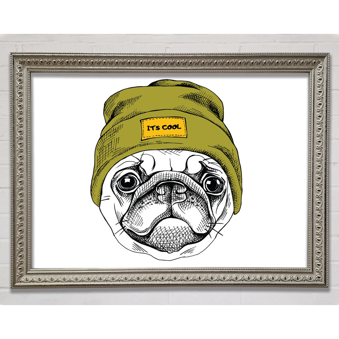 Mops Life Beanie - Einzelner Bilderrahmen Kunstdrucke