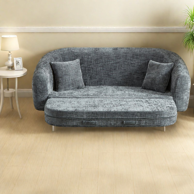 Compression Convertible Sofas, 87 Inch Chenille Modern Home Sleeper