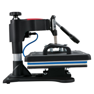 12x15 Clamshell Heat Press Machine - 5-in-1 Digital Sublimation Printer with Dual Display for T-Shirts, Mugs & Caps