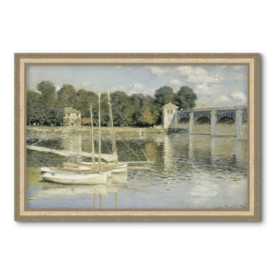 Le Pont d'Argenteuil, 1874 - Claude Monet - Toile encadrée sur mesure