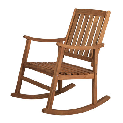 Armany Outdoor Nesta Rocking Solid Wood Chair by Red Barrel Studio