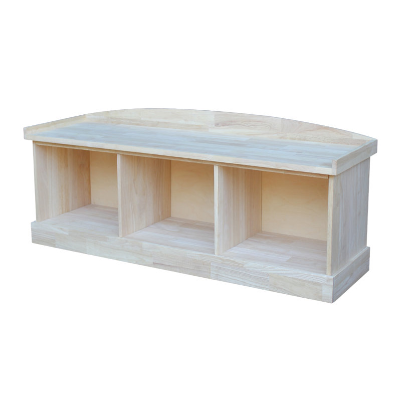 Melynda Solid Wood Storage Bench
