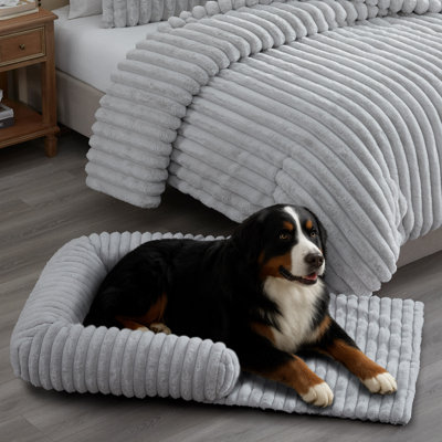Long Sofa-style Large Gray Pet Bed 36"x28"x7"