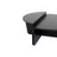 Ensemble de tables basses Modern (2 pièces), finition noire et bois lisse, 35,4 x 11,8 x 23,6 pouces | 100% panneau de particules enduit de mélamine, épaisseur: 0,7 pouce | Parfait pour le salon et les espaces contemporains, design élégant-443288965