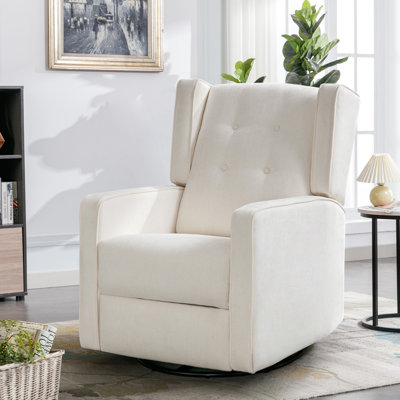 Fauteuil inclinable manuel pivotant et berçant de 29,1 po de large Wykoff