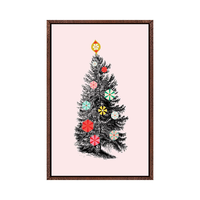 Retro Christmas Tree III by Show Me Mars - Gallery-Wrapped Canvas Giclée on Canvas, 66.04 cm H x 45.72 cm W